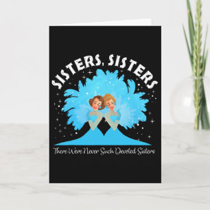 Sisters White Christmas Movie 1954 Xmas Snow Pajam Card