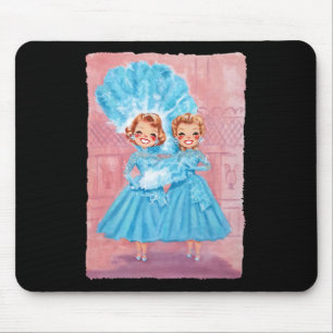 Sisters White Christmas Movie 1954 Xmas Snow Pajam Mouse Mat