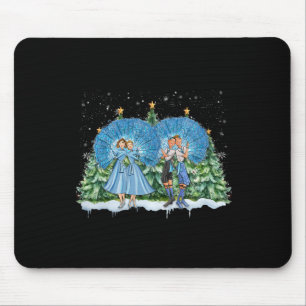 Sisters White Christmas Movie 1954 Xmas Snow Pajam Mouse Mat