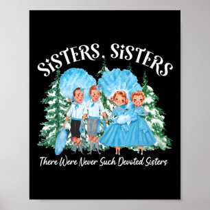 Sisters White Christmas Movie 1954 Xmas Snow Pajam Poster