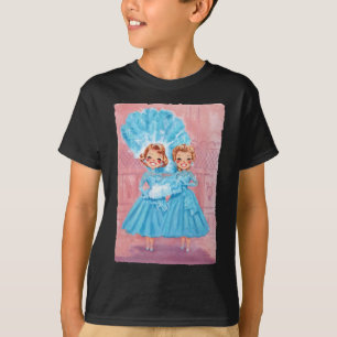 Sisters White Christmas Movie 1954 Xmas Snow Pajam T-Shirt