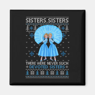 Sisters White Xmas Snow Christmas Movie 1954 Holid Magnet