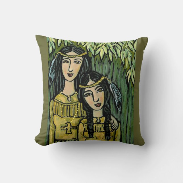 Sisters~ Willow and Sage Cushion (Front)