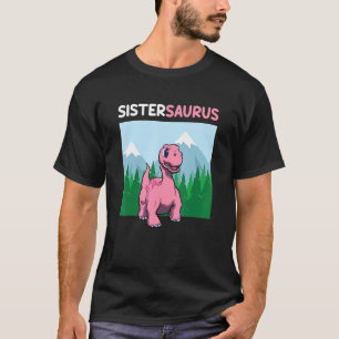 Sistersaurus Dinosaur Cute Kiddo Apatosaurus 1 T-Shirt