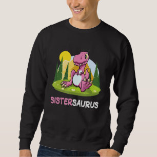 Sistersaurus Dinosaur Cute Kiddo Rex Sweatshirt