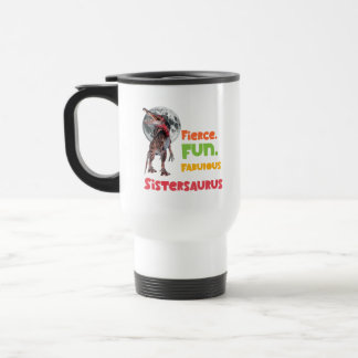 Sistersaurus Matching Sisters Dino Squad Design Travel Mug