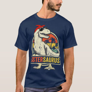Sistersaurus T Rex Dinosaur Sister Saurus Family M T-Shirt