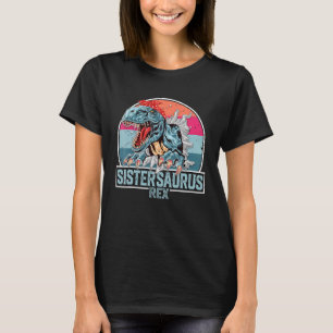Sistersaurus Trex Dinosaur Sister Saurus Matching T-Shirt