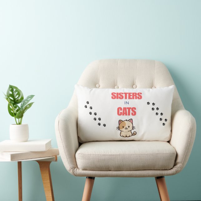 SISTERSINCATSPILLOW LUMBAR CUSHION (Chair)