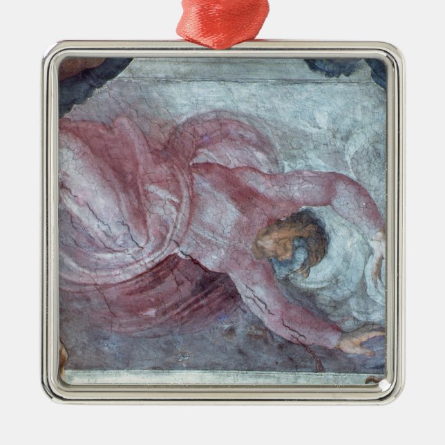 Sistine Chapel Ceiling 2 Metal Tree Decoration (Front)