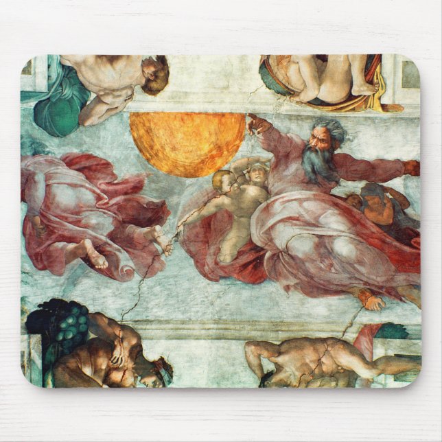 Sistine Chapel Ceiling 3 Mouse Mat (Front)