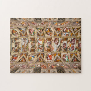 Sistine Chapel Ceiling by Michelangelo Jigsaw Puzzle