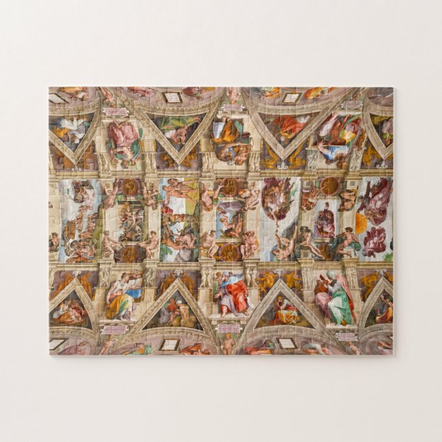 Sistine Chapel Ceiling by Michelangelo Jigsaw Puzzle (Horizontal)