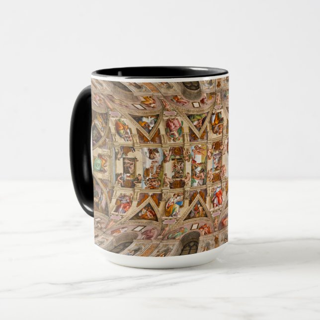 Sistine Chapel Ceiling by Michelangelo Mug (Front Left)