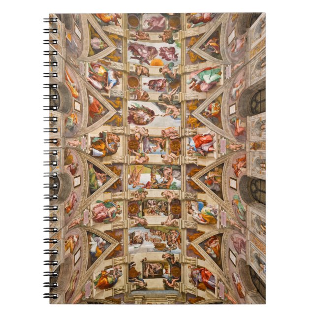 Sistine Chapel Ceiling by Michelangelo Notebook (Front)