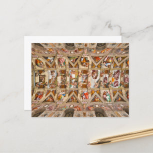 Sistine Chapel Ceiling by Michelangelo Postcard
