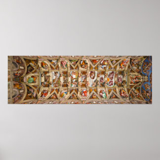 Sistine Chapel Ceiling by Michelangelo Poster