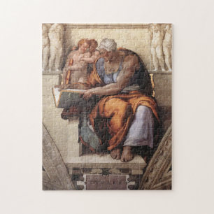 Sistine Chapel Ceiling: Cumaean Sibyl Michelangelo Jigsaw Puzzle