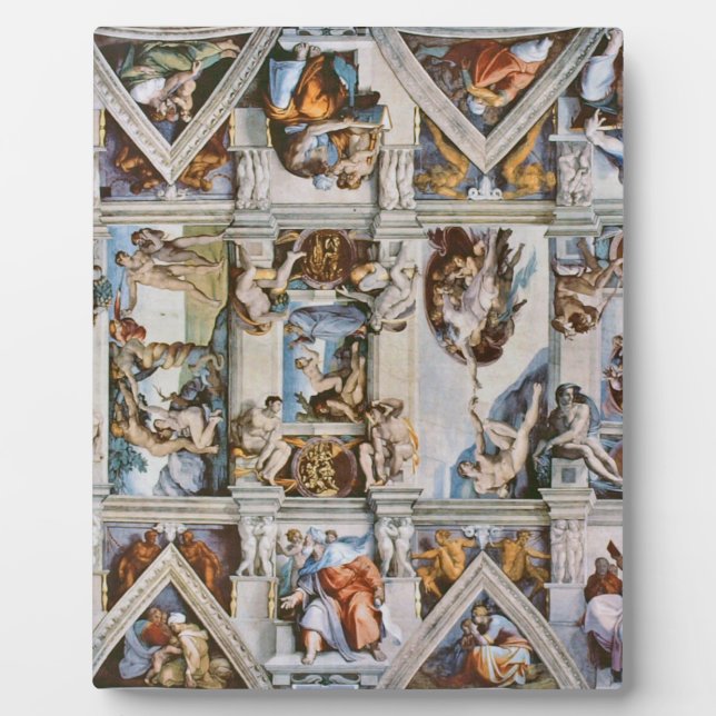 Sistine Chapel Ceiling Michelangelo Plaque (Front)