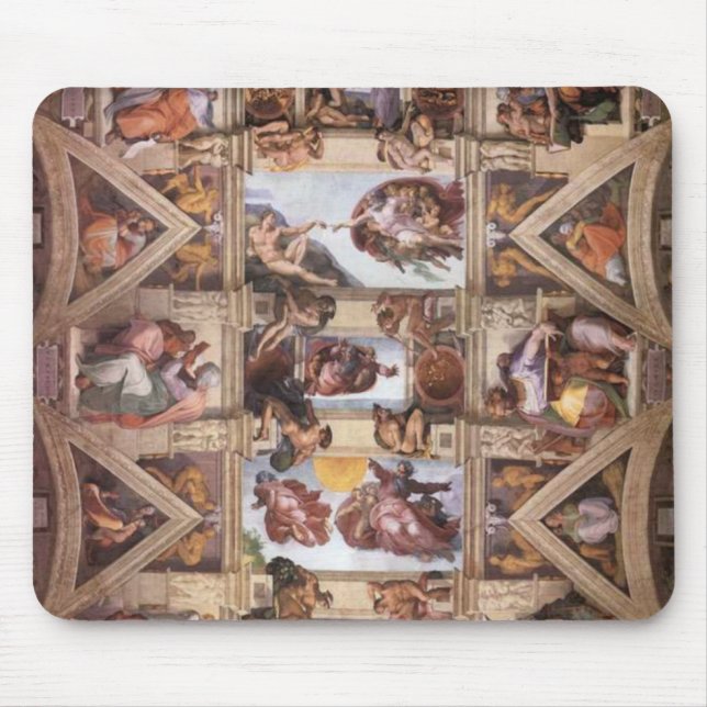 Sistine Chapel Ceiling Mouse Mat (Front)