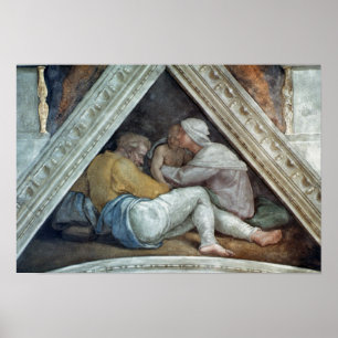 Sistine Chapel Ceiling: The Ancestors of Christ Poster