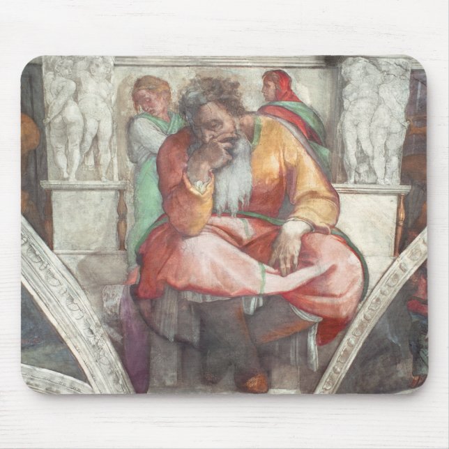 Sistine Chapel Ceiling: The Prophet Jeremiah Mouse Mat (Front)