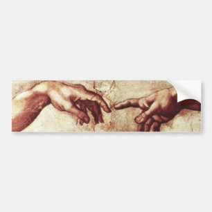 Sistine Chapel Creation of Adam Bumper Sticker