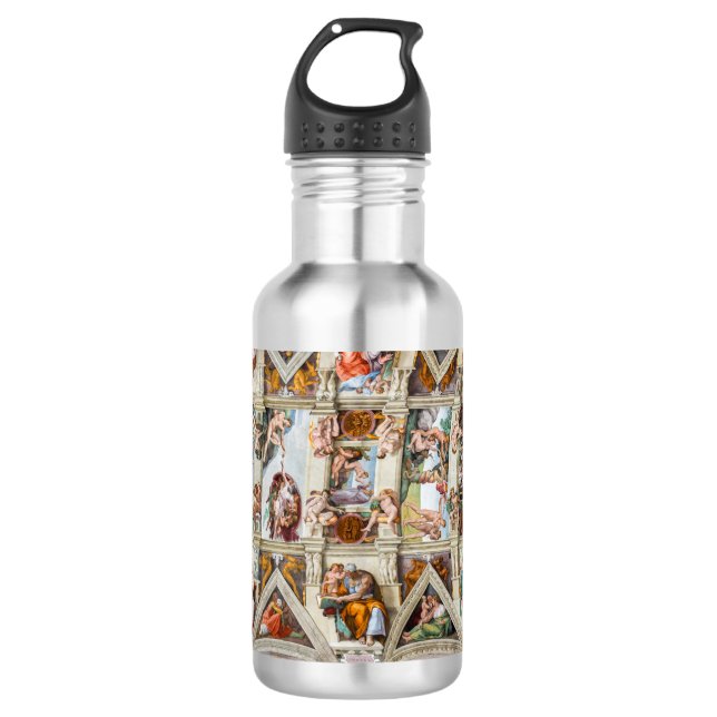 Sistine Chapel Michelangelo - Vatican, Rome, Italy 532 Ml Water Bottle (Front)
