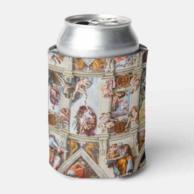 Sistine Chapel Michelangelo - Vatican, Rome, Italy Can Cooler (Can Front)