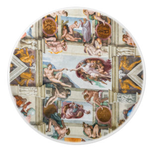 Sistine Chapel Michelangelo - Vatican, Rome, Italy Ceramic Knob