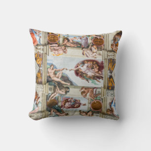 Sistine Chapel Michelangelo - Vatican, Rome, Italy Cushion