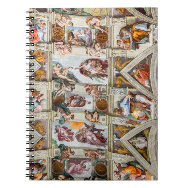 Sistine Chapel Michelangelo - Vatican, Rome, Italy Notebook (Front)