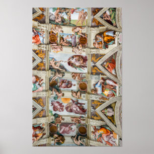 Sistine Chapel Michelangelo - Vatican, Rome, Italy Poster