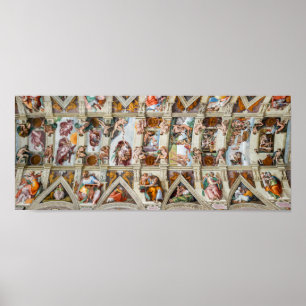 Sistine Chapel Michelangelo - Vatican, Rome, Italy Poster