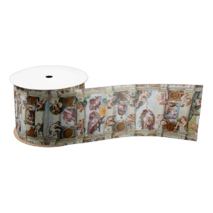Sistine Chapel Michelangelo - Vatican, Rome, Italy Satin Ribbon