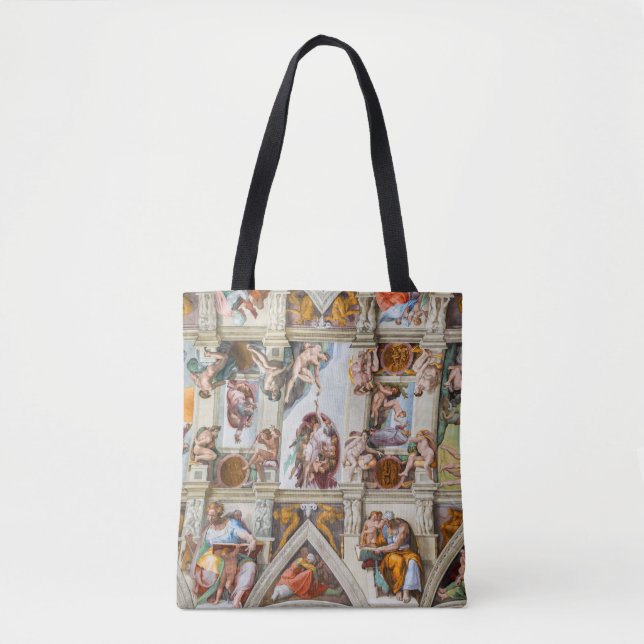 Sistine Chapel Michelangelo - Vatican, Rome, Italy Tote Bag (Front)