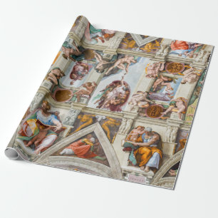Sistine Chapel Michelangelo - Vatican, Rome, Italy Wrapping Paper