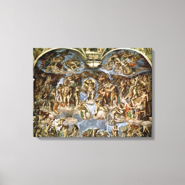 Sistine Chapel: The Last Judgement, 1538-41 Canvas Print (Front)