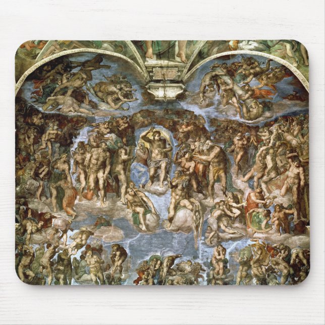 Sistine Chapel: The Last Judgement, 1538-41 Mouse Mat (Front)