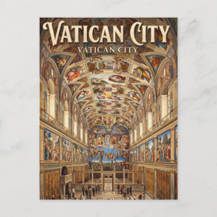 Sistine Chapel Vatican City Postcard