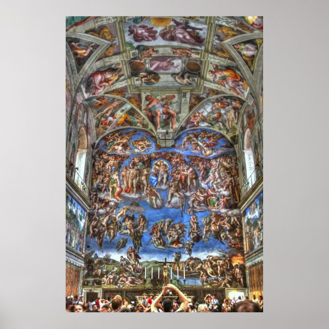 Sistine Chapel, Vatican City, Rome, Italy Poster (Front)