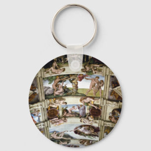Sistine Chapel, Vatican, Rome, Italy Key Ring