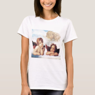 Sistine Madonna 2 Angels by Raphael T-Shirt