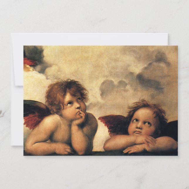 Sistine Madonna Angels by Raphael Sanzio (Front)