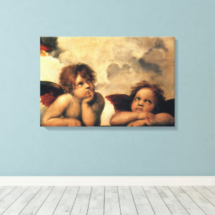 Sistine Madonna Angels by Raphael Sanzio Canvas Print