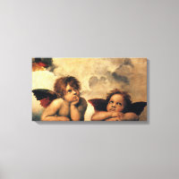 Sistine Madonna Angels by Raphael Sanzio