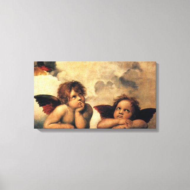 Sistine Madonna Angels by Raphael Sanzio Canvas Print (Front)