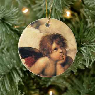 Sistine Madonna Angels by Raphael Sanzio Ceramic Tree Decoration