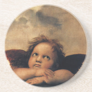 Sistine Madonna Angels by Raphael Sanzio Coaster