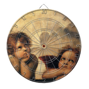 Sistine Madonna Angels by Raphael Sanzio Dartboard
